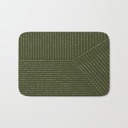 Lines (Olive Green) Bath Mat | Lineart, Green, Graphicdesign, Summersunhomeart, Lines, Abstract, Nature, Olivegreen, Winter, Boho 