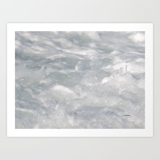 TEXTURES: Laguna Beach Sea Foam #1 Art Print