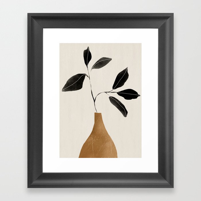 minimal plant 6 Framed Art Print