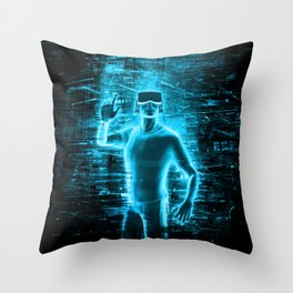 Virtual Reality User Throw Pillow