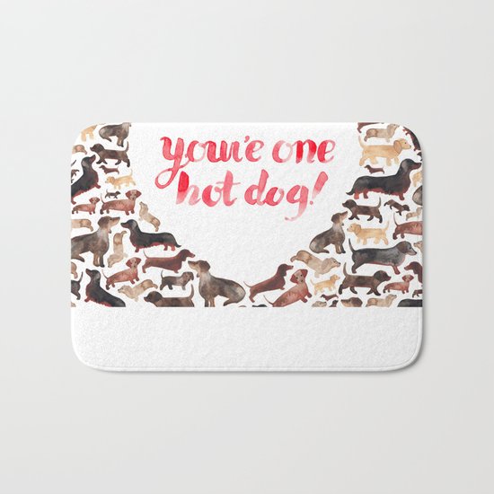 One Hot Dog Bath Mat