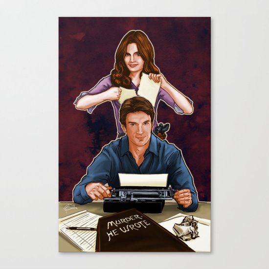 Murder, He Wrote Canvas Print