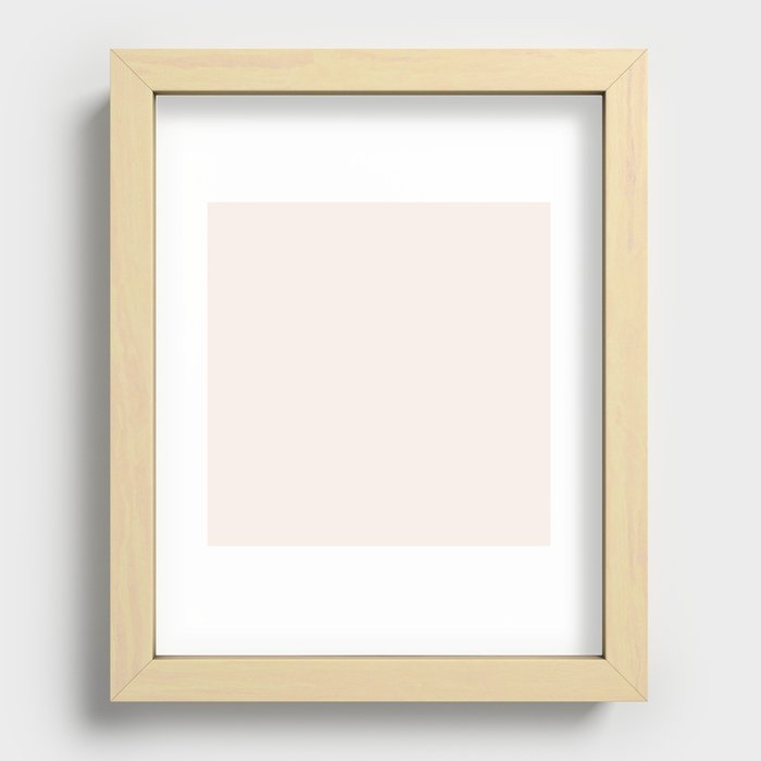 Light Tan Recessed Framed Print