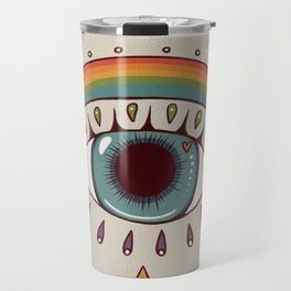rainbow eye Travel Mug