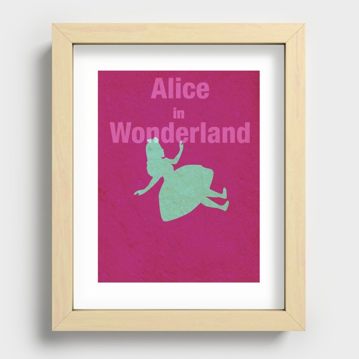Alice in Wonderland Recessed Framed Print