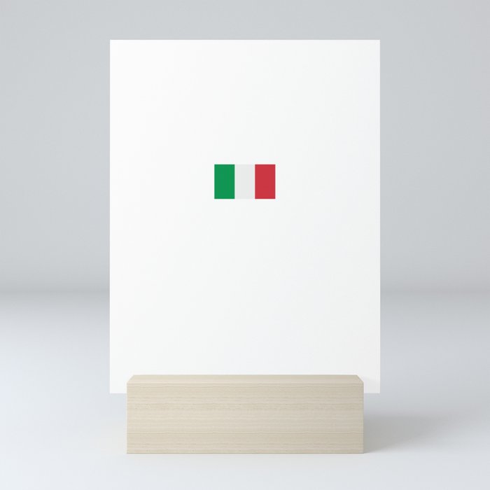 Italy Flag Italia Lover Italian Gift Mini Art Print