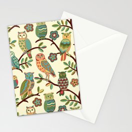Owls Stationery Card