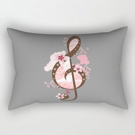 Cherry Blossom Music Rectangular Pillow