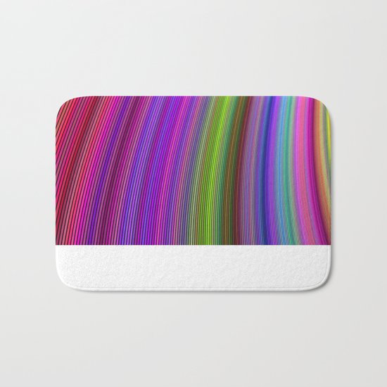 Happy spring stripes Bath Mat