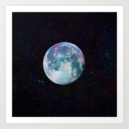 Opal Moon Art Print