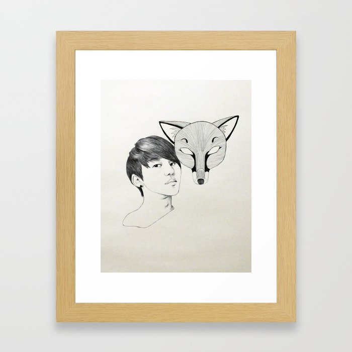 Kitsune Framed Art Print