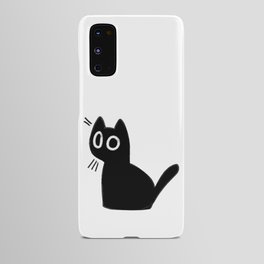 Slightly Emotional Black Cat Android Case