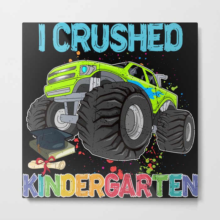 I crushed Preschool back to school truck Metal Print