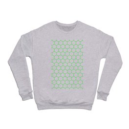Honeycomb (Green & White Pattern) Crewneck Sweatshirt