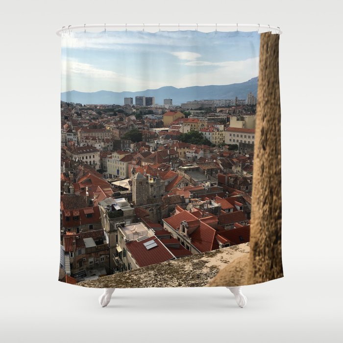 View From The Cathedral of Saint Domnius Shower Curtain