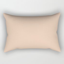 Pastel Peach Pink Solid Color Spring Shade Pairs Pantone Bellini 13-1114 TCX Rectangular Pillow
