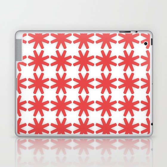 Red Stars Laptop & iPad Skin