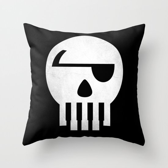 Music Piracy Throw Pillow