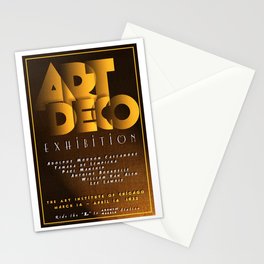 Art Deco Exhibition Poster Stationery Card