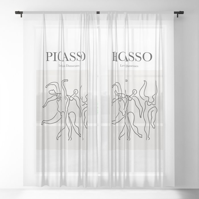 Picasso - Les Trois Danseuses Sheer Curtain
