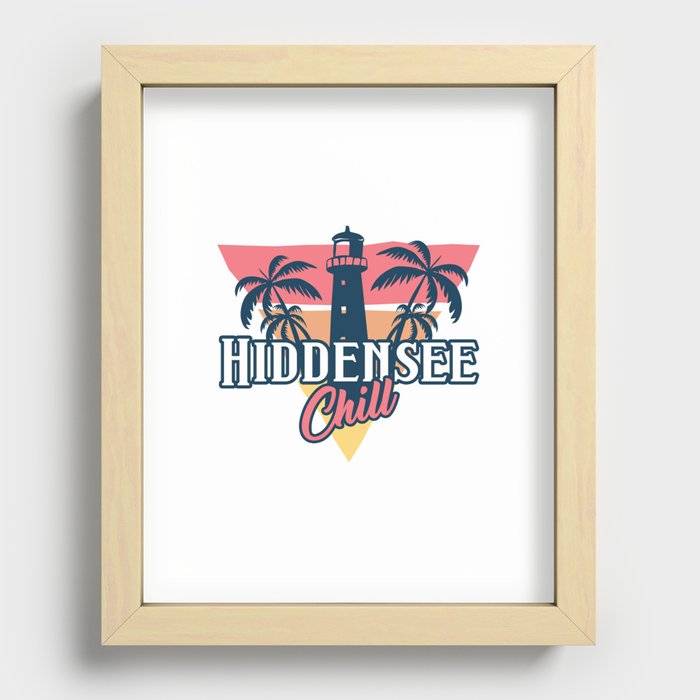 Hiddensee chill Recessed Framed Print