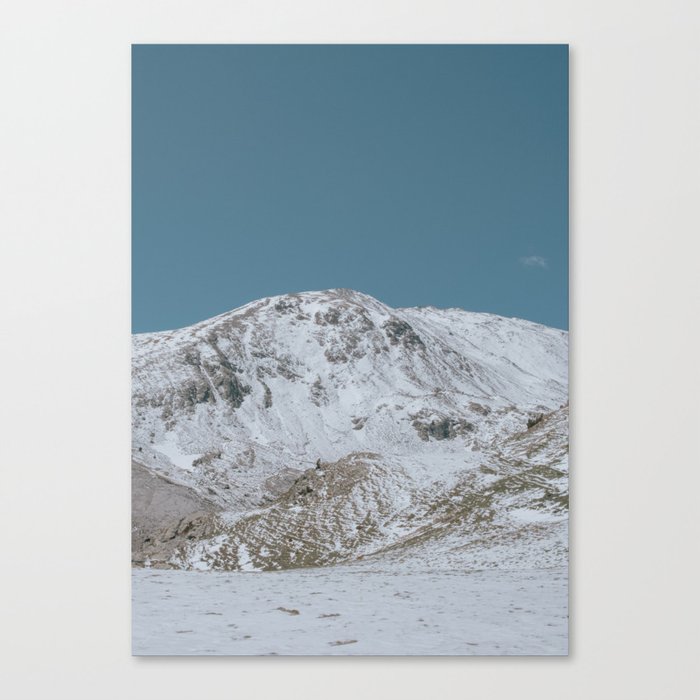 Winter Snow Mountains Landscape  Canvas Print