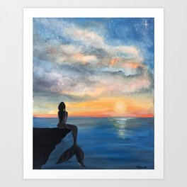Flippin Sunset Art Print