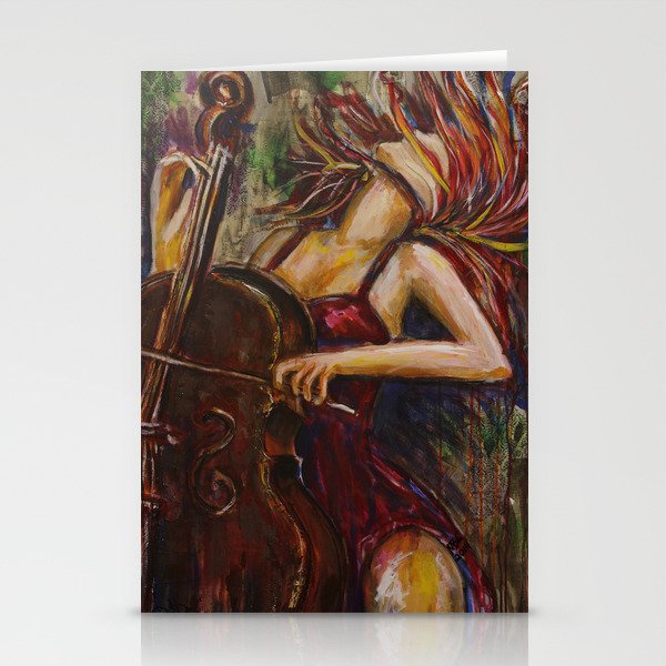 Cello Girl Stationery Cards
