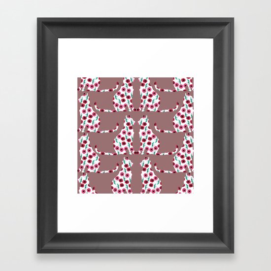 Flowercats! Framed Art Print