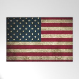 Vintage American flag Welcome Mat