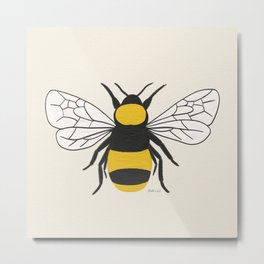 Honey Bee Metal Print