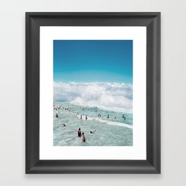 Cloud Swimming Framed Art Print