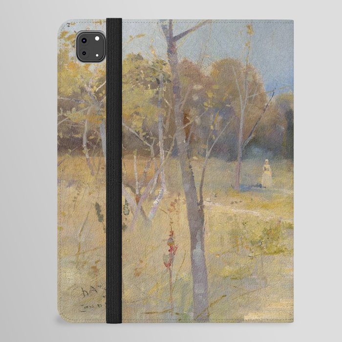 A Walk in the woods by Charles Conder iPad Folio Case