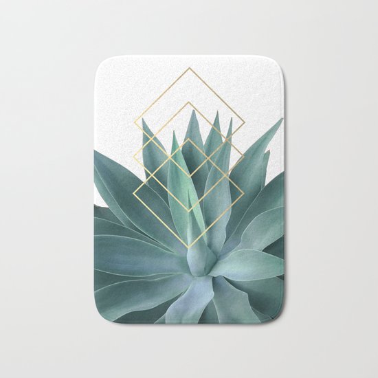 Agave geometrics Bath Mat