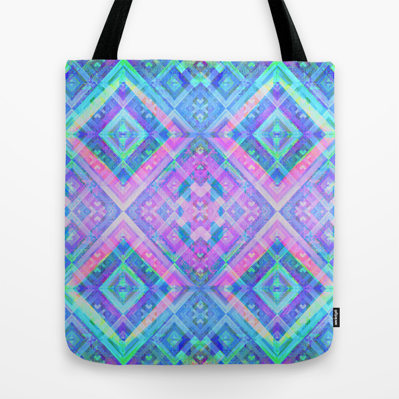 geometric iridescent bag