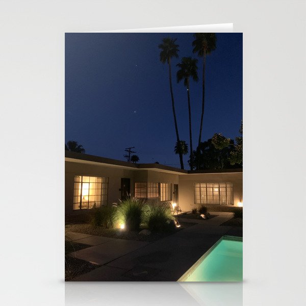 Palm Springs At Night Stationery Cards