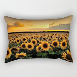 Sunflower field Rectangular Pillow