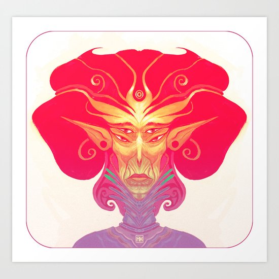 Madame W Art Print