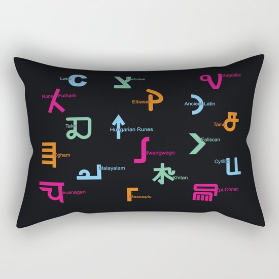 C in Scripts Around the World /I Rectangular Pillow