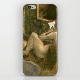 Nude From The Rear Reading Woman iPhone Skin