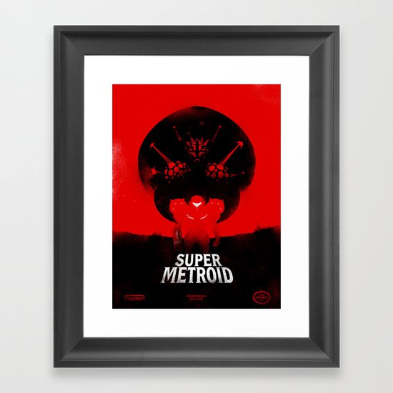 Super Metroid Framed Art Print