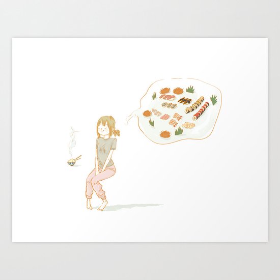 All about food Art Print