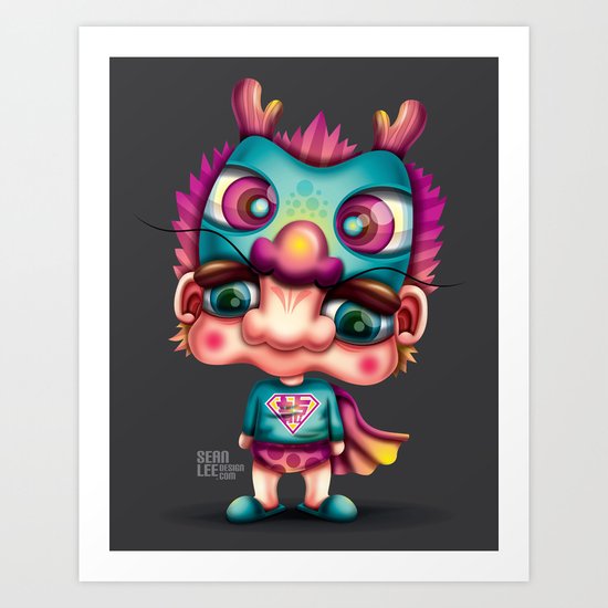 Dragon Man Art Print