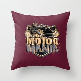 MOTORMANIA Throw Pillow