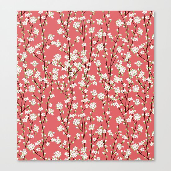 Go Orient Cherry Blossoms Canvas Print