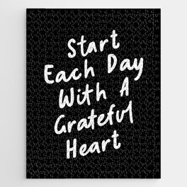 Start Each Day with a Grateful Heart Jigsaw Puzzle
