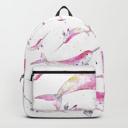 Unicorn Dolphin Backpack | Gift, Unicorns, Delfin, Fishes, Animalpatterns, Forkids, Pattern, Colorfulart, Pink, Nursery 