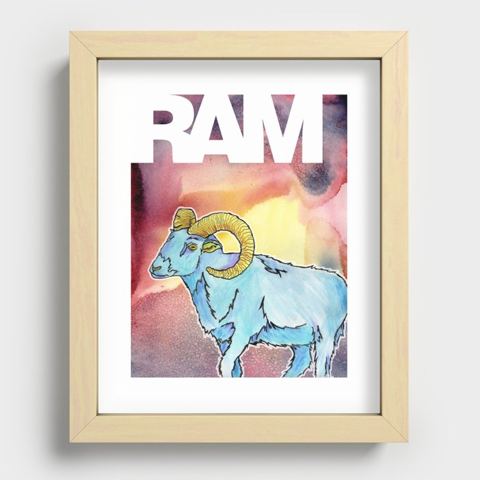 RAM Recessed Framed Print