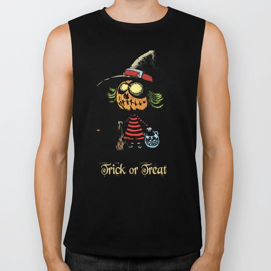 Trick or treat v2 Biker Tank