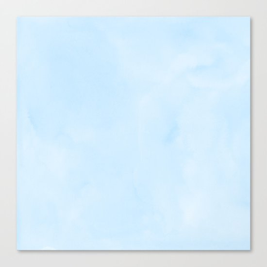 Blue Raspberry Watercolor Canvas Print